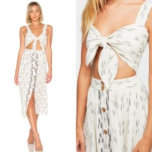 Free People Caldasi Midi Dress in Ivory Size XS